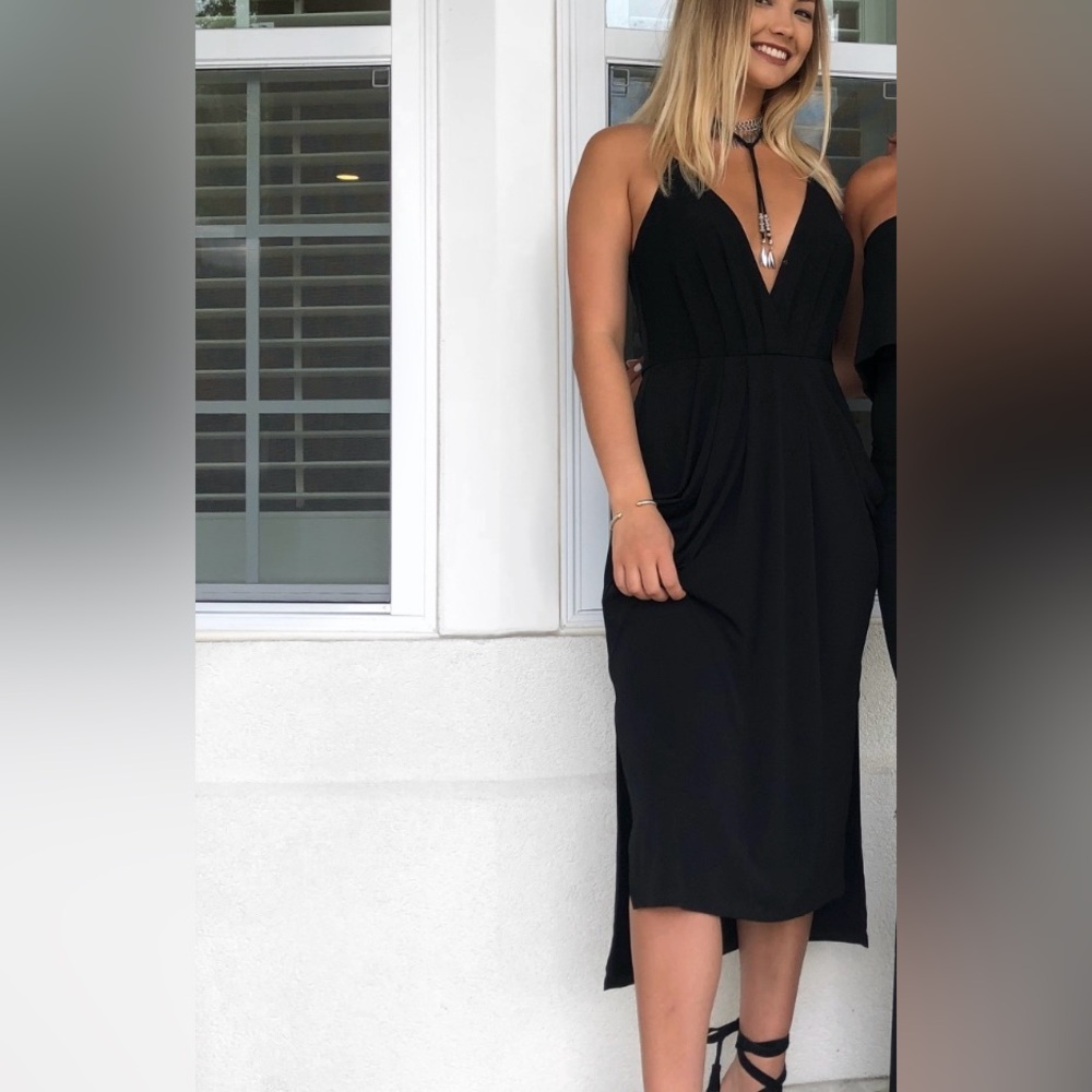 BCBGeneration Black Midi Dress